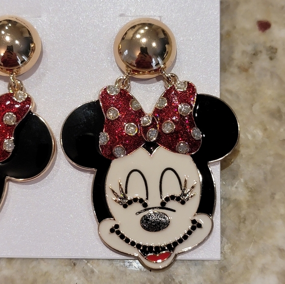 Disney X Baublebar Minnie Mouse Earrings NWT - Picture 2 of 3